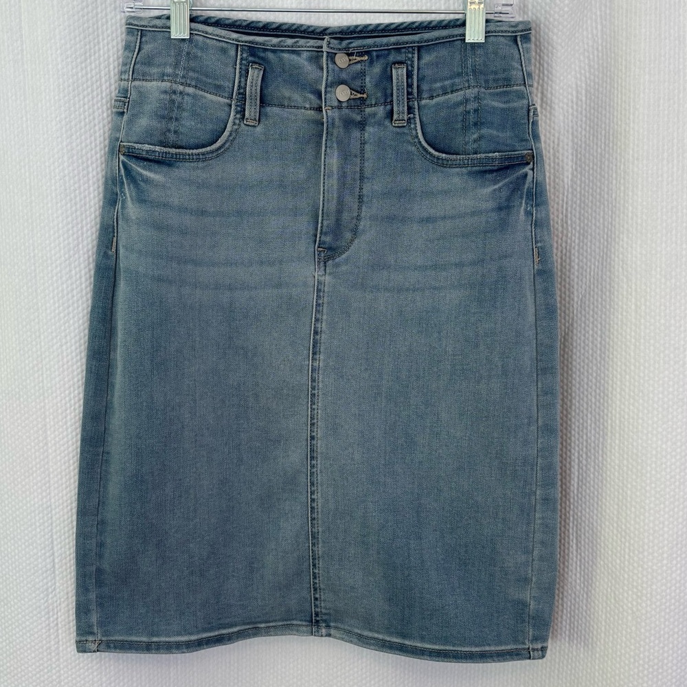 NYDJ Denim Midi Skirt - Blue